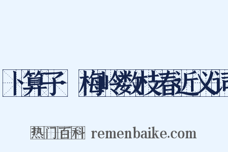 卜算子·梅岭数枝春近义词是什么意思的图片